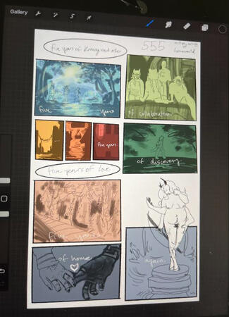 comic thumbnail sketches