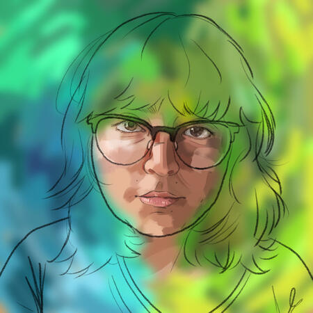 light and color study, portrait